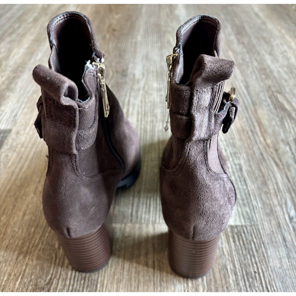 Blondo Tobi Waterproof Brown Chocolate Suede Chelsea Boot Bootie Women’s Size 7 - Picture 5 of 10